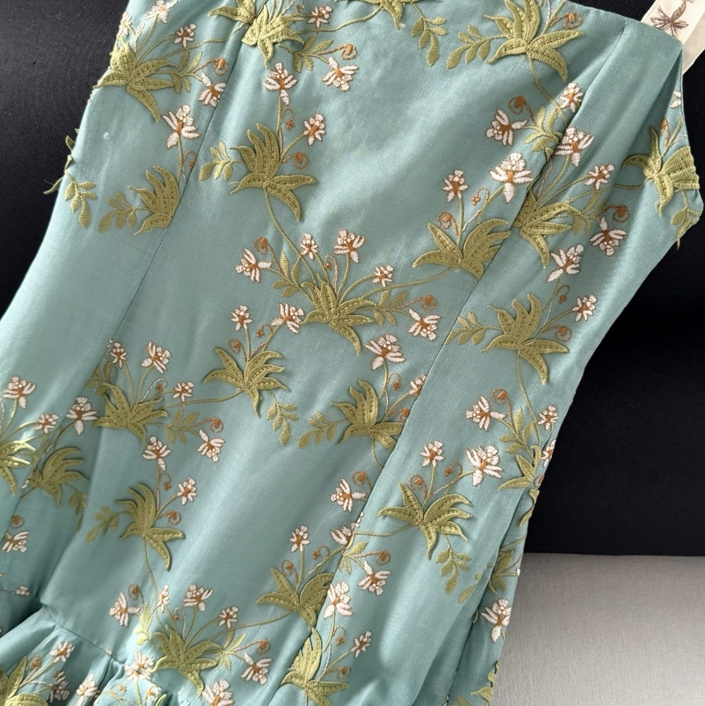 AGUA BY AGUA BENDITA Tumbao Orquidea embroidered mini dress - Picture 12 of 16